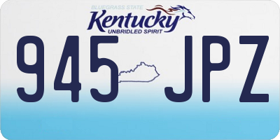 KY license plate 945JPZ