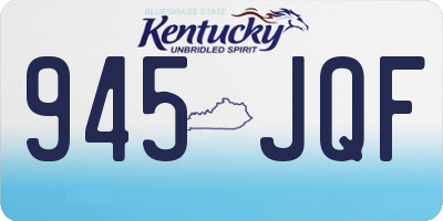 KY license plate 945JQF