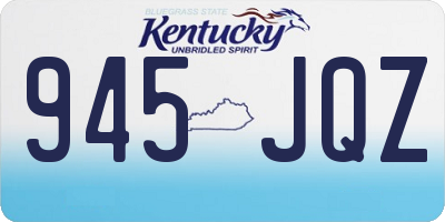 KY license plate 945JQZ