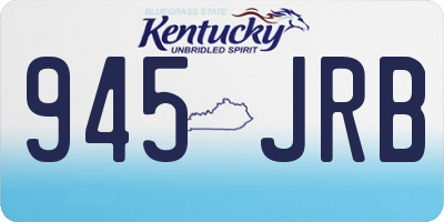KY license plate 945JRB