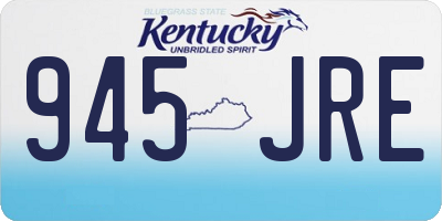 KY license plate 945JRE