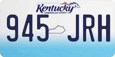 KY license plate 945JRH