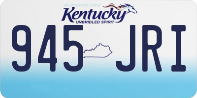 KY license plate 945JRI