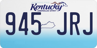 KY license plate 945JRJ