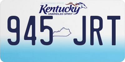 KY license plate 945JRT