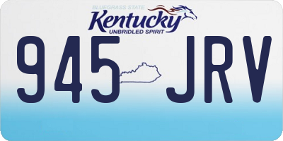 KY license plate 945JRV