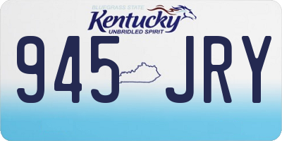 KY license plate 945JRY