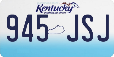 KY license plate 945JSJ