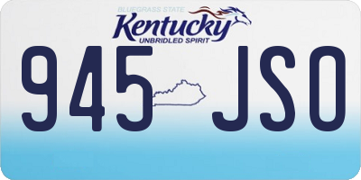 KY license plate 945JSO