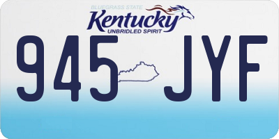 KY license plate 945JYF