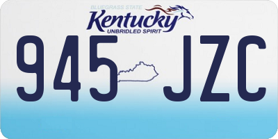KY license plate 945JZC