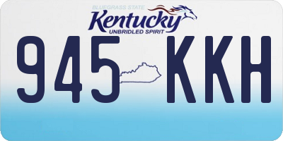 KY license plate 945KKH