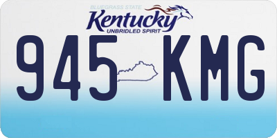 KY license plate 945KMG