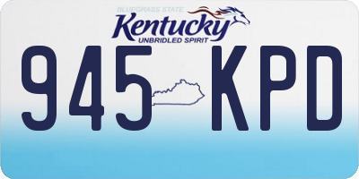 KY license plate 945KPD
