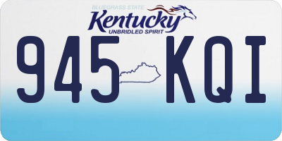 KY license plate 945KQI