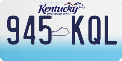 KY license plate 945KQL