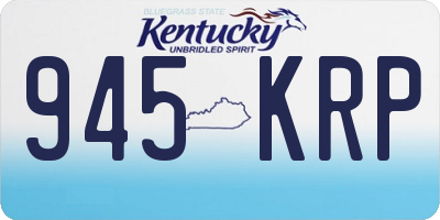 KY license plate 945KRP