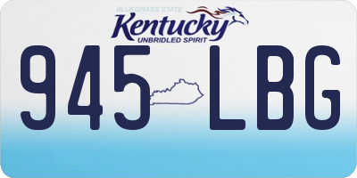 KY license plate 945LBG