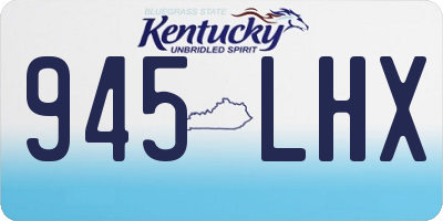 KY license plate 945LHX