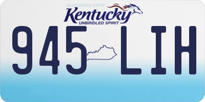 KY license plate 945LIH