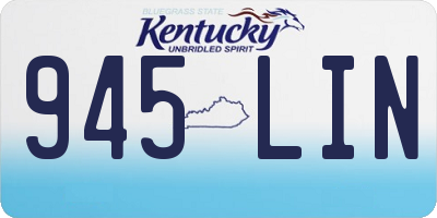 KY license plate 945LIN