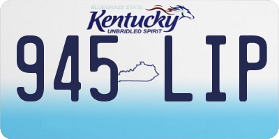 KY license plate 945LIP