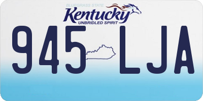 KY license plate 945LJA