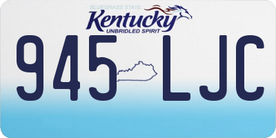 KY license plate 945LJC