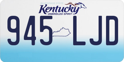 KY license plate 945LJD
