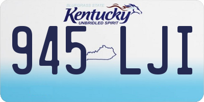 KY license plate 945LJI
