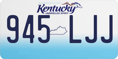 KY license plate 945LJJ