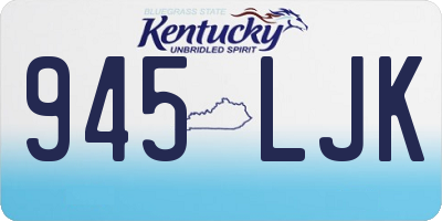 KY license plate 945LJK