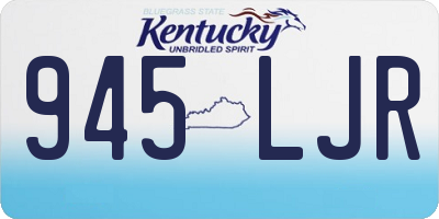 KY license plate 945LJR