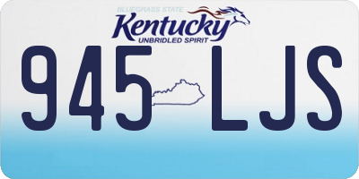 KY license plate 945LJS