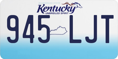 KY license plate 945LJT