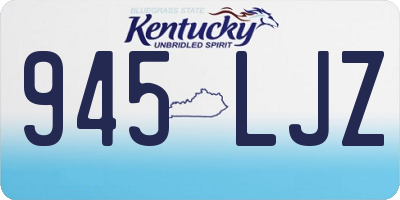 KY license plate 945LJZ