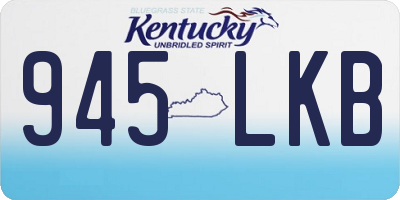 KY license plate 945LKB