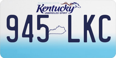 KY license plate 945LKC