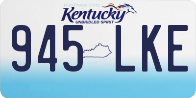 KY license plate 945LKE