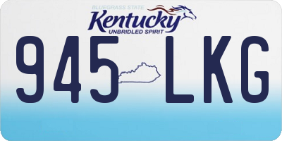 KY license plate 945LKG