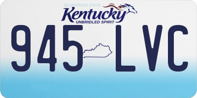 KY license plate 945LVC