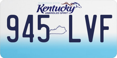 KY license plate 945LVF