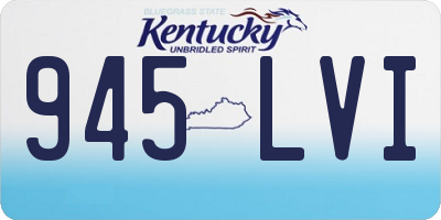KY license plate 945LVI