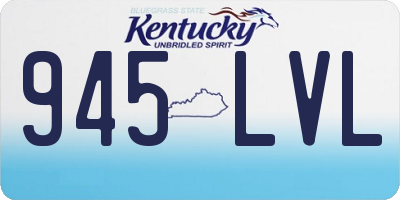 KY license plate 945LVL