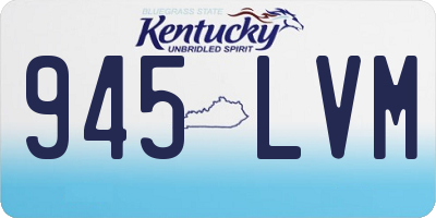 KY license plate 945LVM