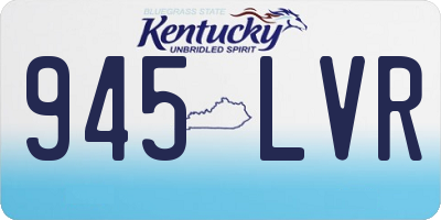 KY license plate 945LVR