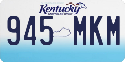 KY license plate 945MKM
