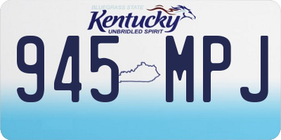 KY license plate 945MPJ