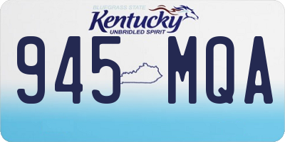 KY license plate 945MQA