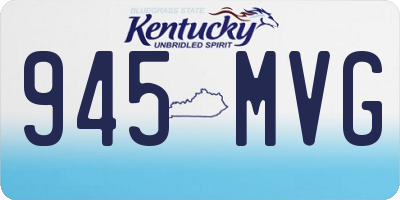 KY license plate 945MVG